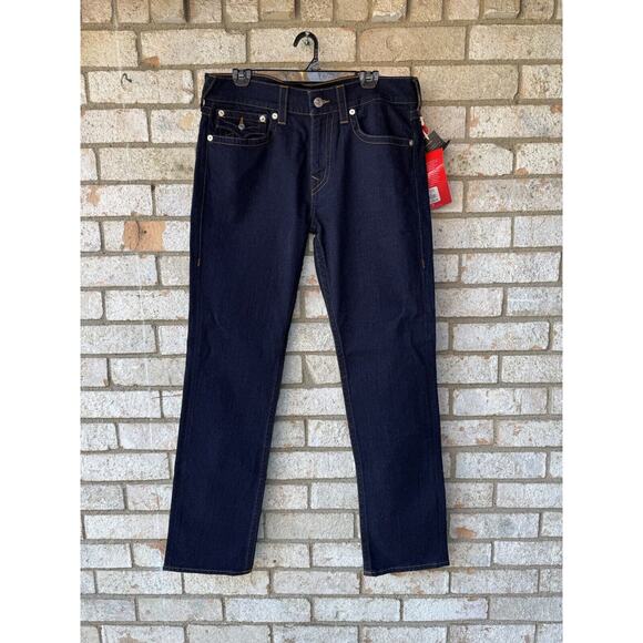 NWT Mens True Religion Jeans Size 33 Dark Wash - Picture 1 of 11
